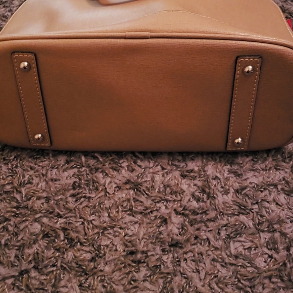 Dooney & Burke Saffiano Satchel Tan - Picture 4 of 7